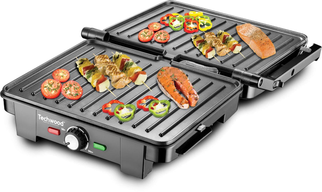 Techwood TGD090 contactgrill – 2200 W, 180° open te klappen als tafelgrill – foto 3