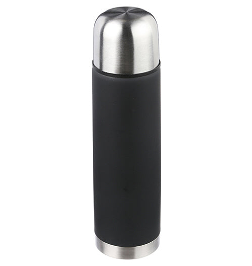 Schwarze doppelwandige Thermosflasche - Isolierend - 1 Liter