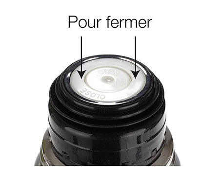 Schwarze doppelwandige Thermosflasche - Isolierend - 1 Liter