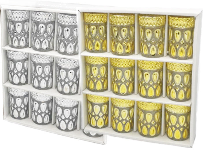 Verres à thé marocains or ou argent