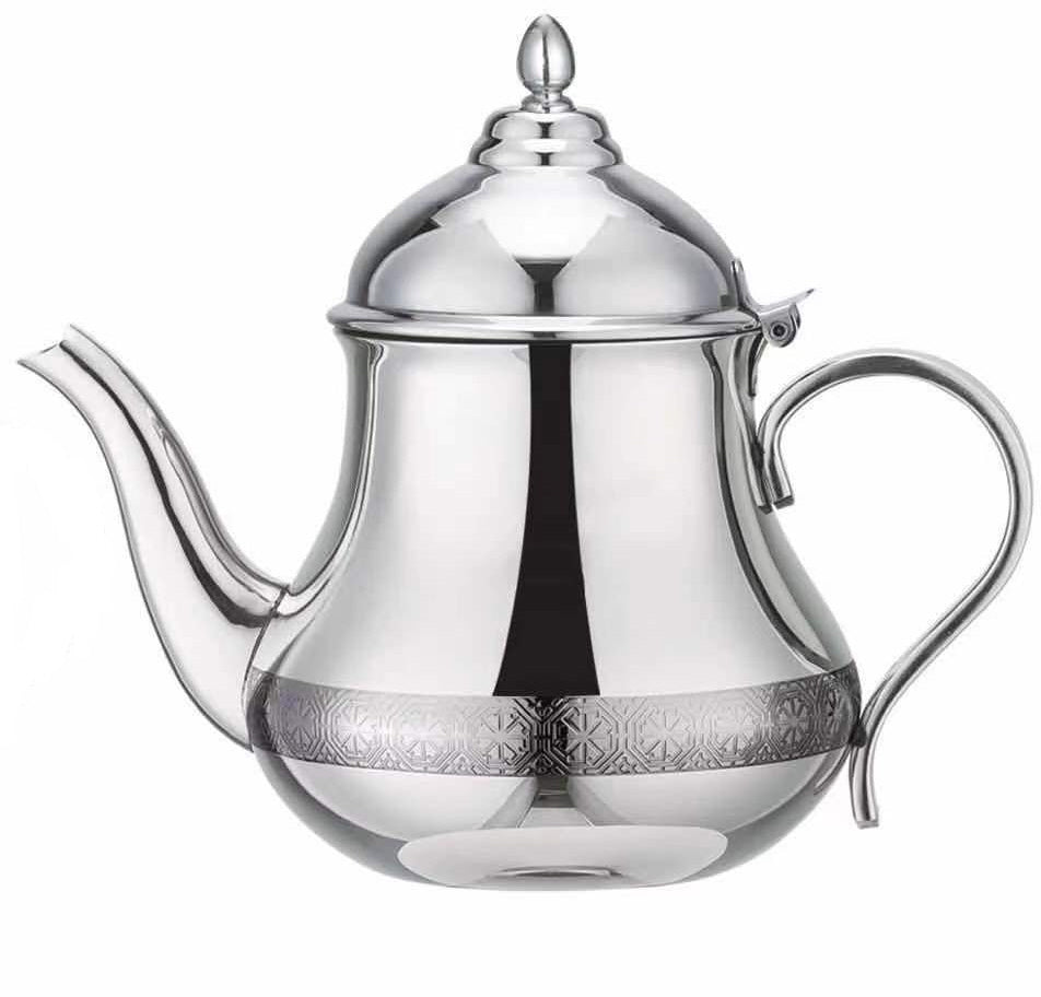 Moroccan stainless steel teapot Fes 1.5 L
