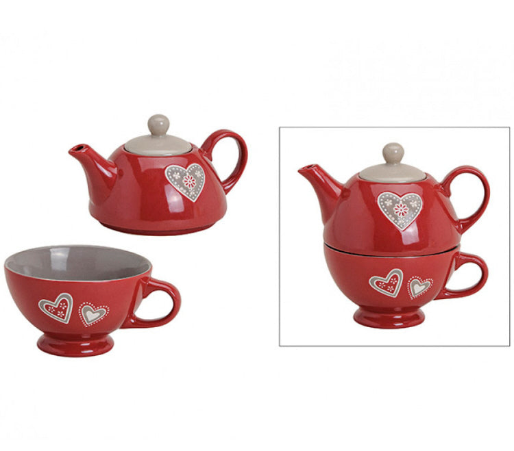 Tea for one Set - Teeservice - Keramik 400 ml