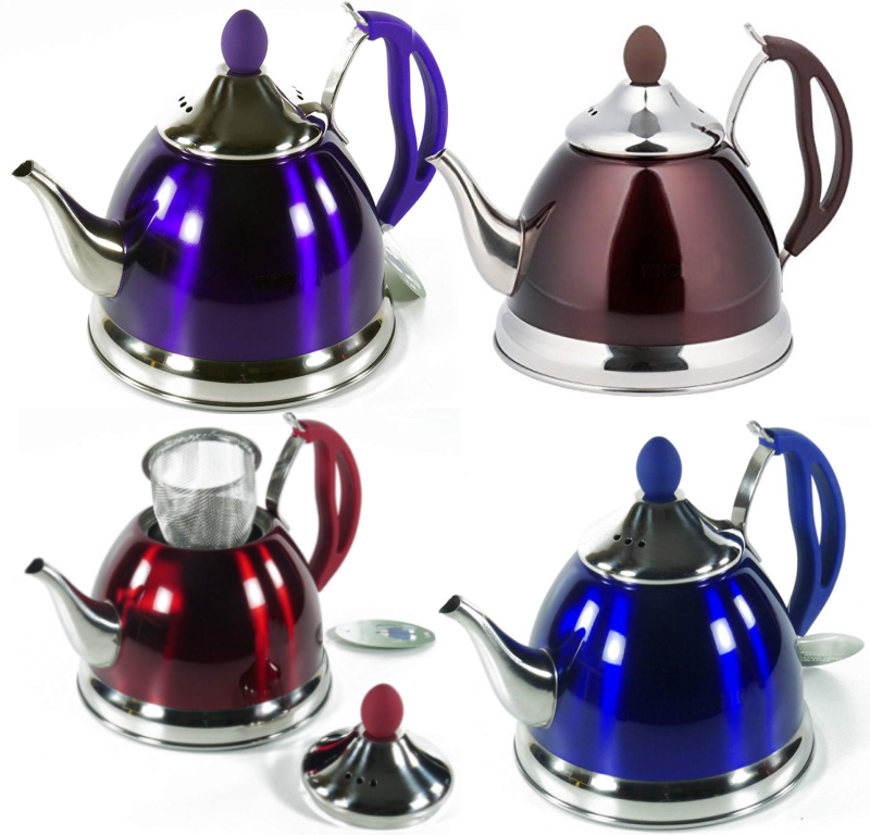 Stainless steel teapot 1 liter