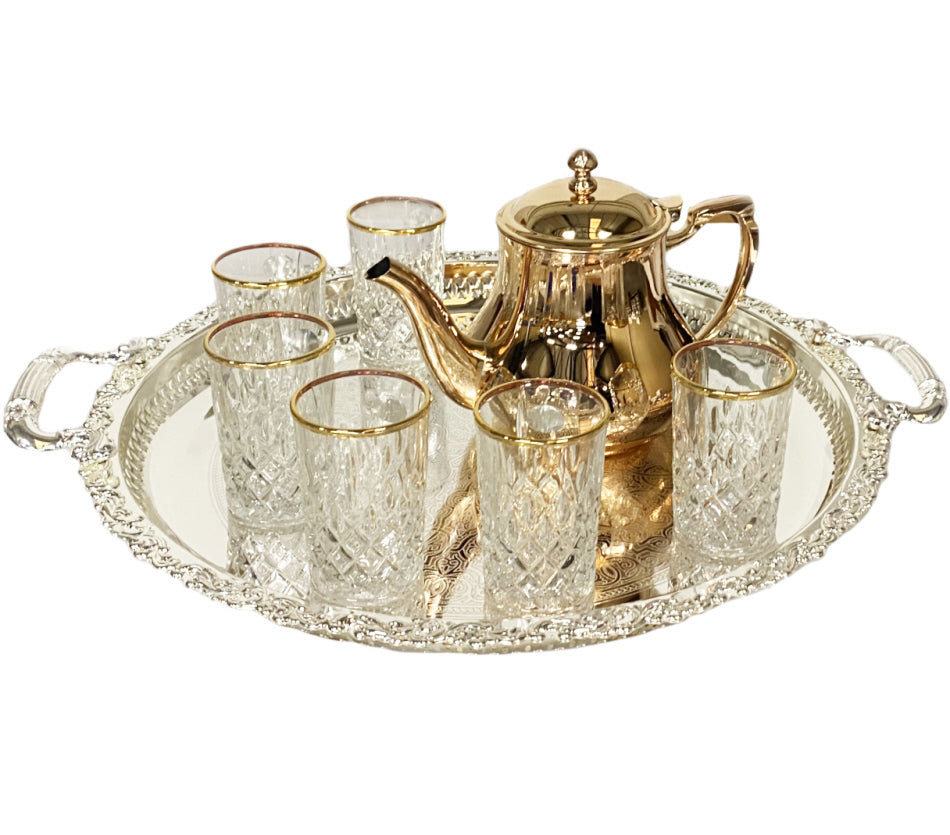 Moroccan Family Tea Set Gold