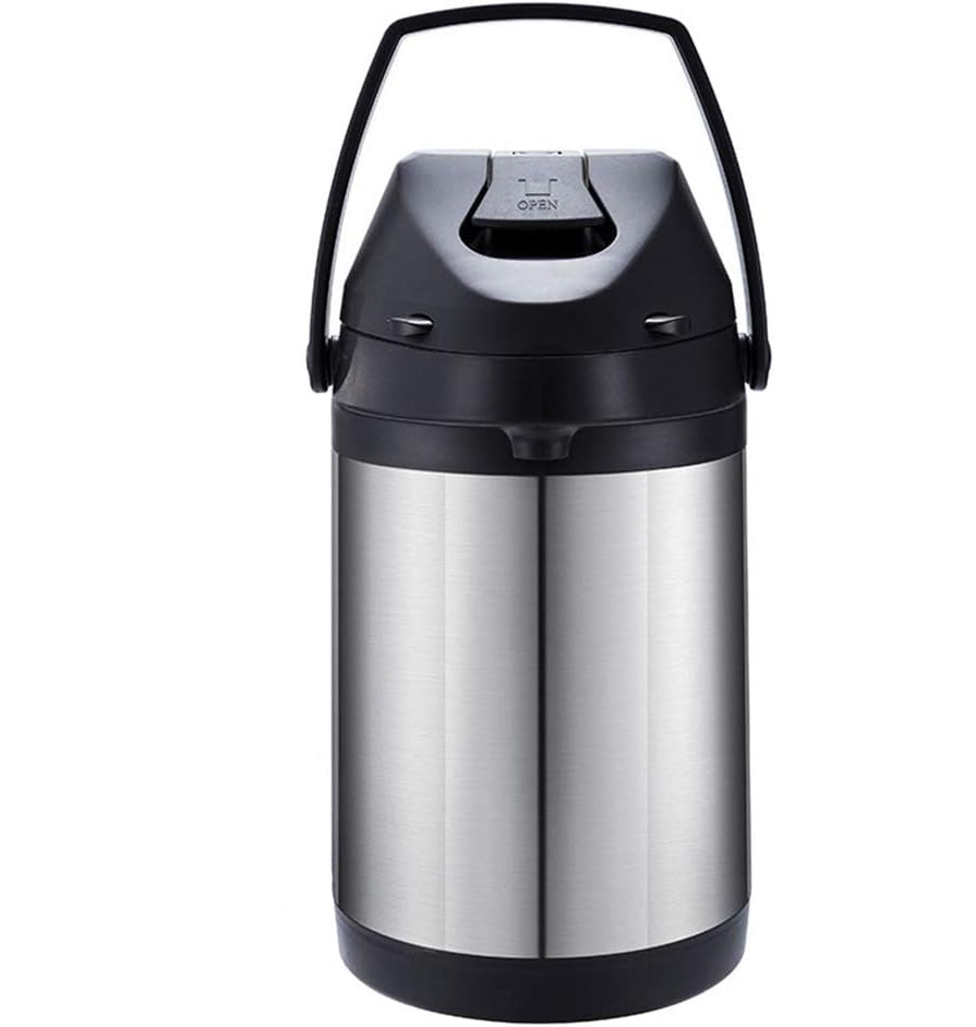 Vacuum flask - with dispenser - 2.5 litres - Pump - Stainless steel
