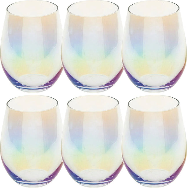 Parelmoer glazen Fantasy – set van 6 tumblers, 540 ml