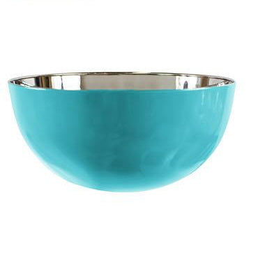 Gekleurde roestvrijstalen kom Ø 24 cm – turquoise, roze, groen of oranje – foto 2