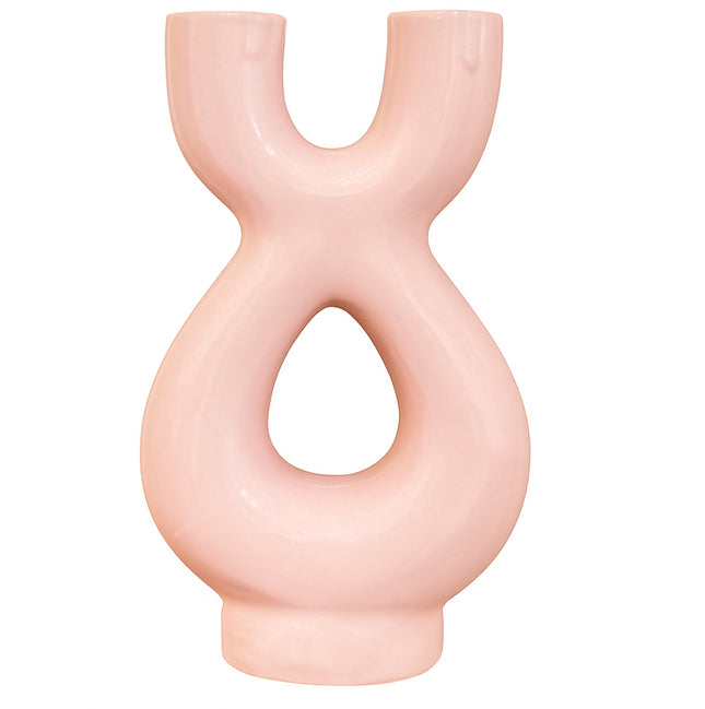 Keramik Skulpturvase Doppelt – 36 cm – Modernes Design in verschiedenen Farben