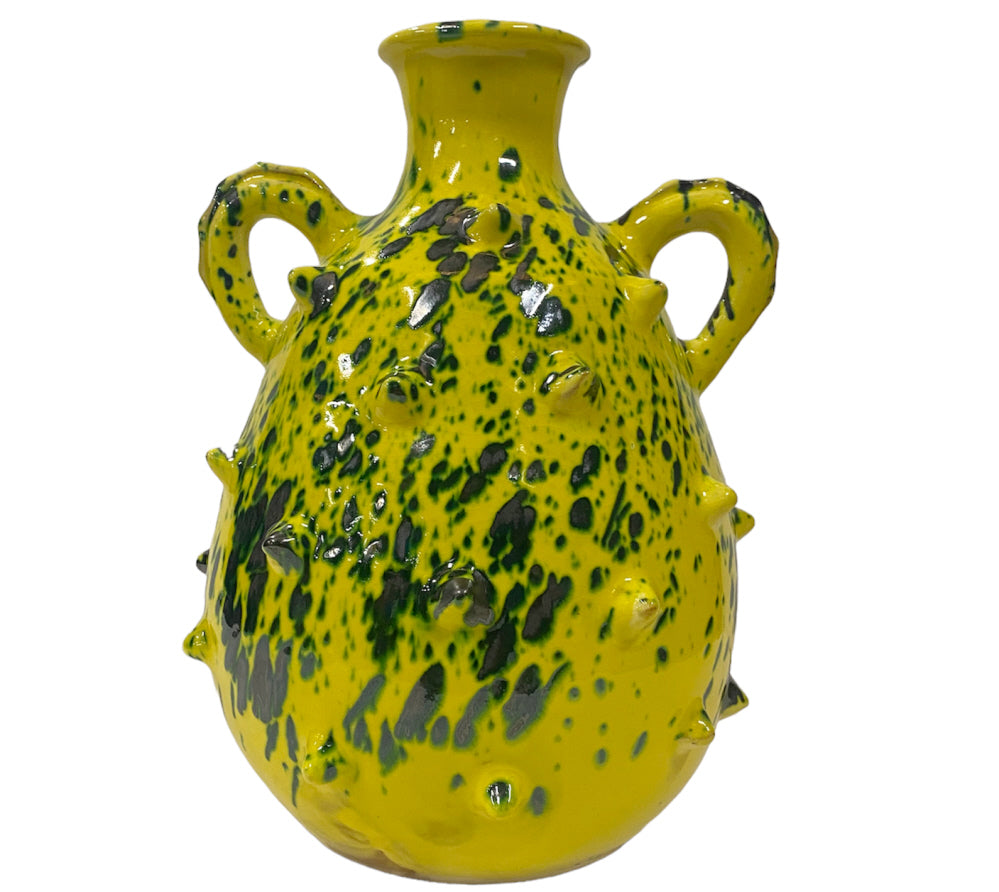 Vase Krug Stacheln mit zwei Henkeln