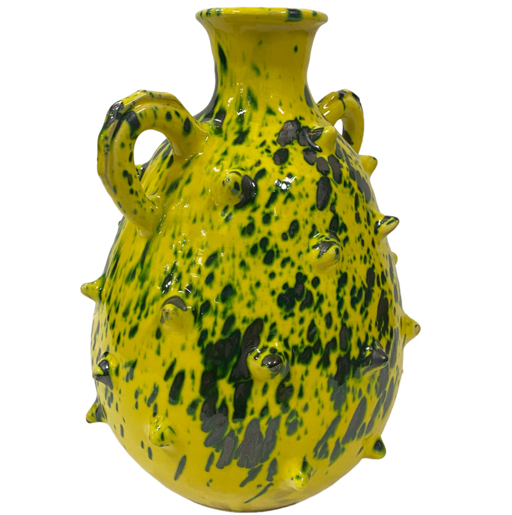 Vase Krug Stacheln mit zwei Henkeln