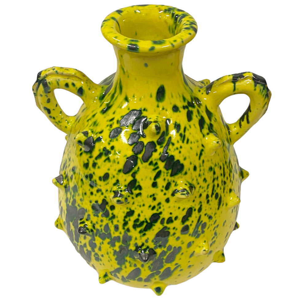 Vase Krug Stacheln mit zwei Henkeln