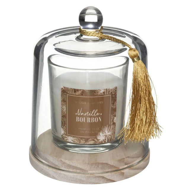 Vanille geurkaars in glas – 130 gram, 13,8 cm hoog