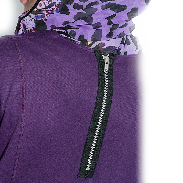 Abaya Purple – paarse abaya van Punto Milano, S t/m XL, 145 of 153 cm – foto 3