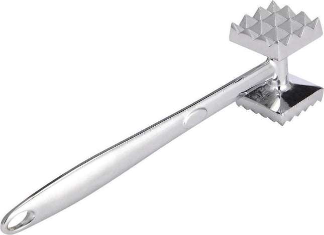 Kinghoff vleeshamer RVS – dubbelzijdig, 22 cm lang, 350 gram