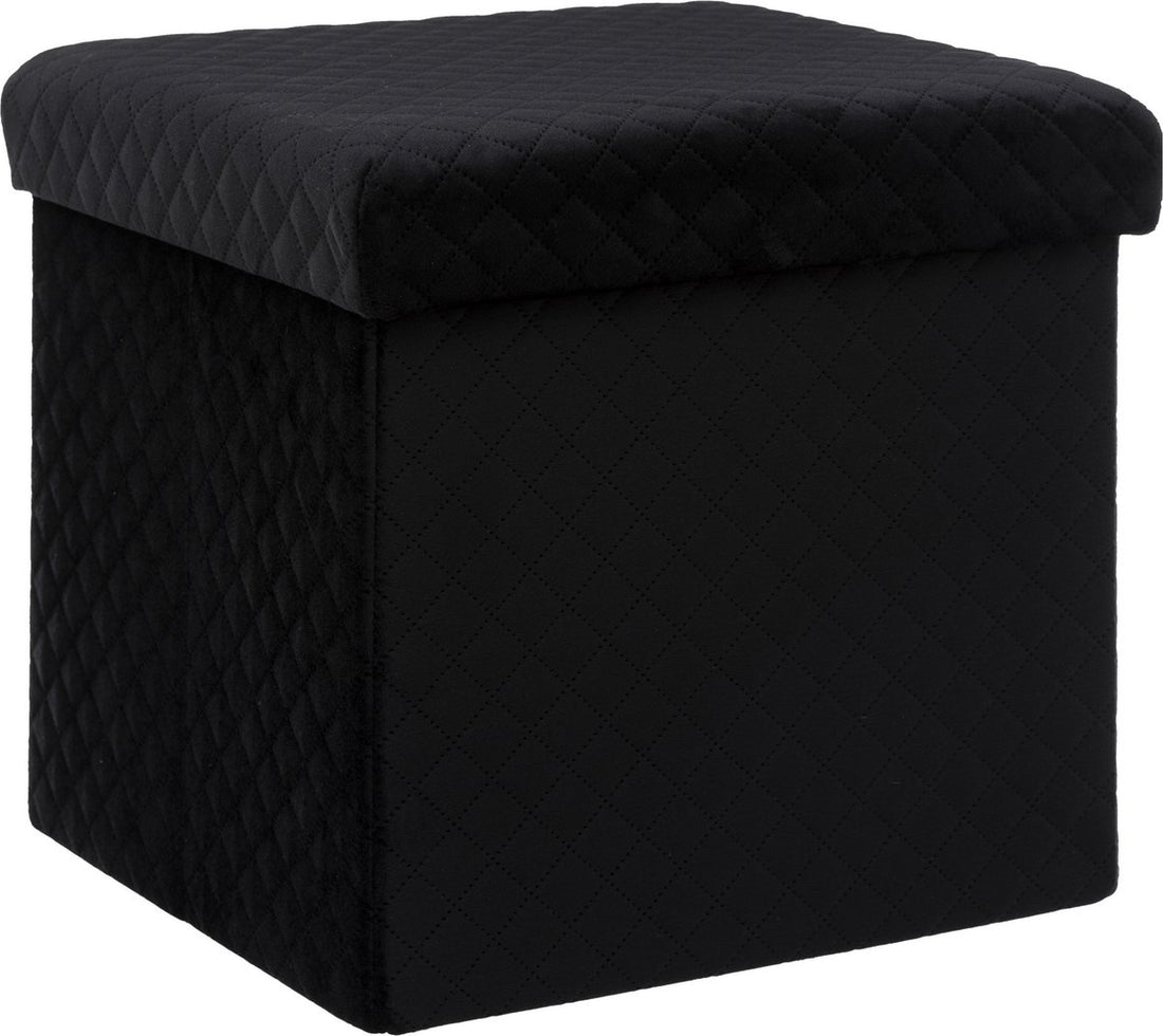 Ottoman / footstool - storage box - foldable