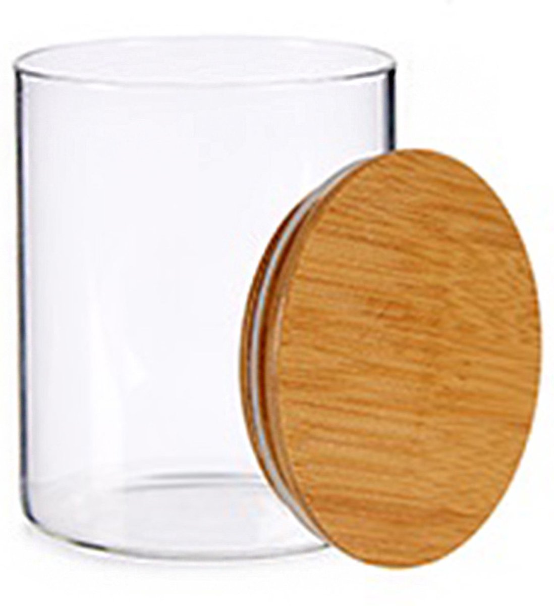 Glazen luxe keuken voorraadpot/voorraadbus 870 ml