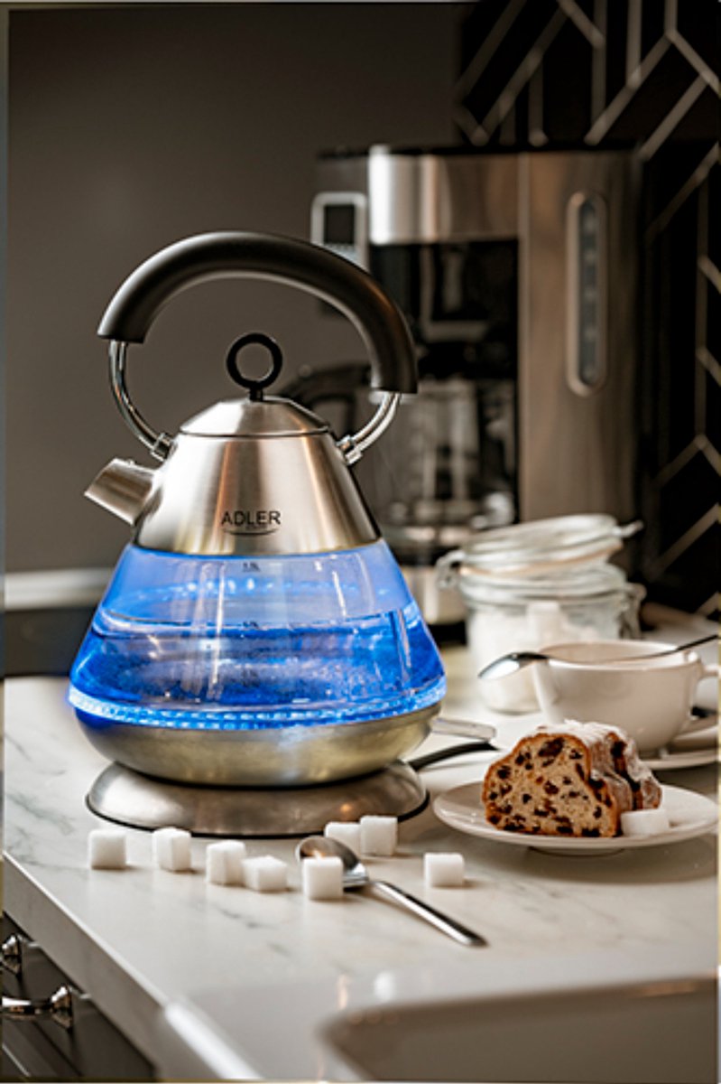Electric Kettle - Glass - 1.5 litre - Syrix