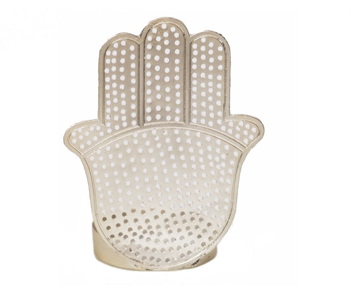 Fatima tea light holder silver