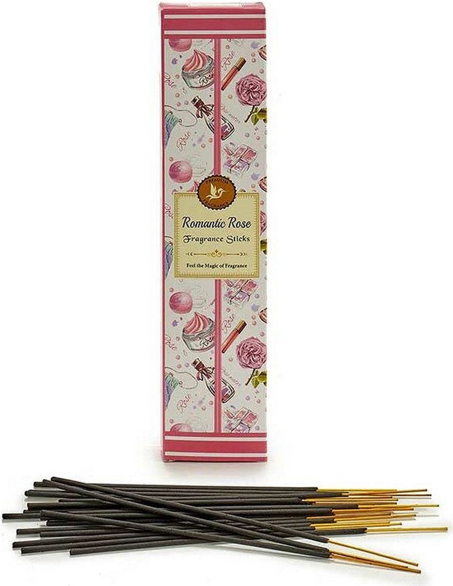 Incense Sticks Romantic Rose 23 Cm Resin Pink 20 Pieces