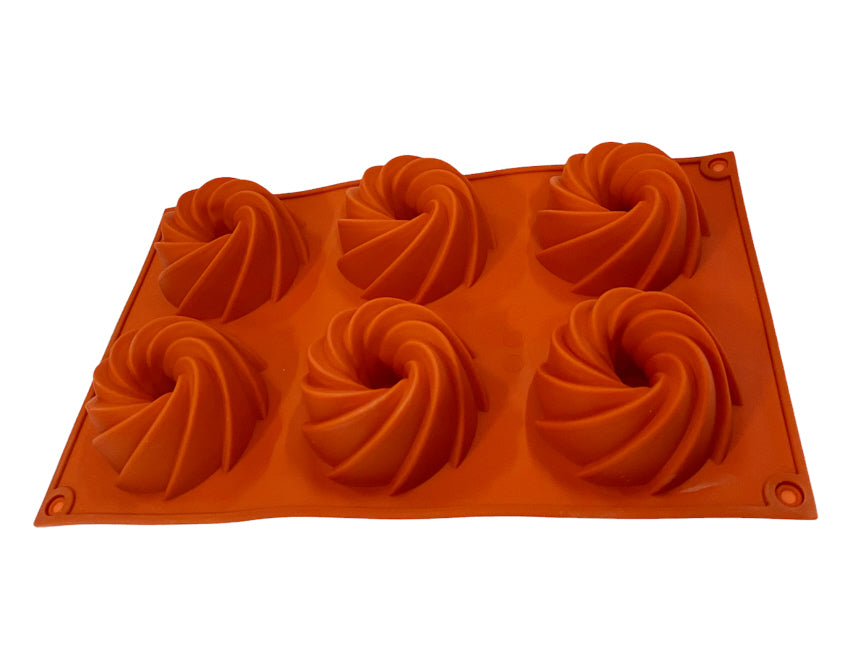 Silicone compass rose baking mold
