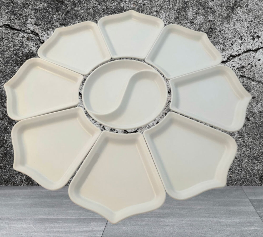 Ensemble de service 9 pièces - Mélaminé - 66 cm