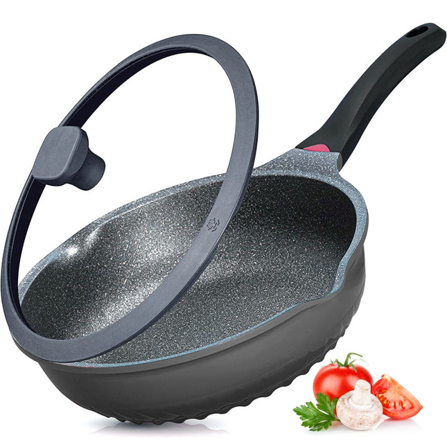 Hakal 3 in 1 pan 28 cm met deksel – wok, hapjespan en diepe koekenpan