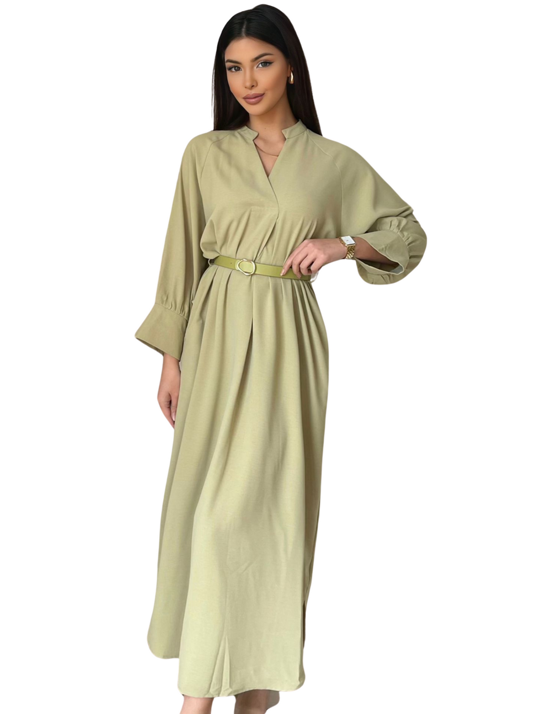 Hiba dress mint – damesjurk in maat S/M en L/XL – foto 3