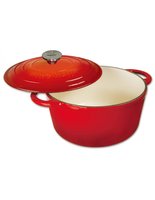 Kinghoff 1529 gietijzeren braadpan rood – emaille, Ø 24 cm, 4 liter – foto 2