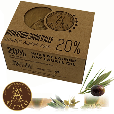 Aleppo-Seife 20 % Lorbeeröl – 190 g