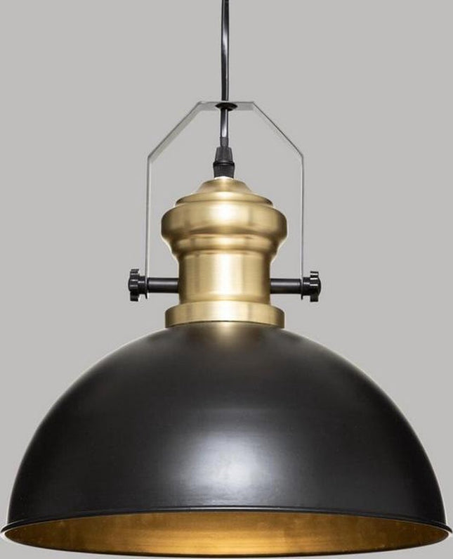 Suspension noire et dorée, métal ø 31 cm